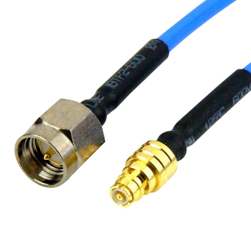 SMP Female to SMA Male Cable RG-405 Coax in 9 Inch Fairview Microwave SCA63086-09