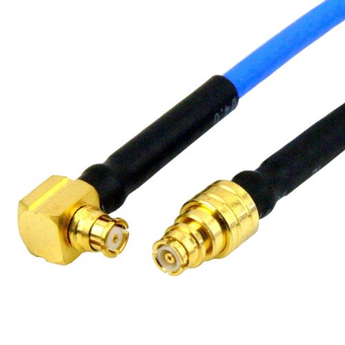 SMP Female to RA SMP Female Cable FM-F086 Coax in 3 Inch and RoHS Fairview Microwave SCA69086-03