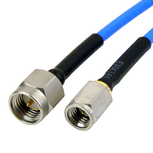 SMA Male to SSMA Male Cable RG-405 Coax in 24 Inch and RoHS Compliant Fairview Microwave SCA71086-24