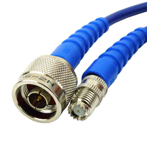 Mini UHF Female to N Male Cable RG-58 Coax in 48 Inch Fairview Microwave SCB11961-48