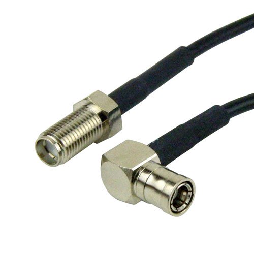 RA SMB Plug to SMA Female Cable RG-174 Coax Fairview Microwave SCB13862