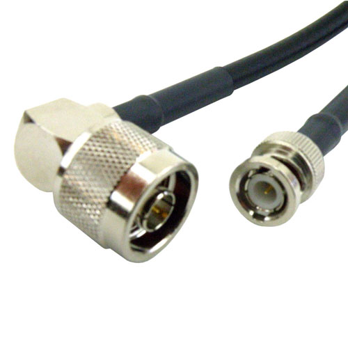 BNC Male to RA N Male Cable LMR-240 Coax Fairview Microwave SCB14320