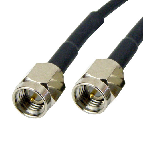 SMA Male (Plug) to SMA Male (Plug) Cable RG-174 Coax Up To 3 GHz in 36 Inch Fairview Microwave SCB15045-36