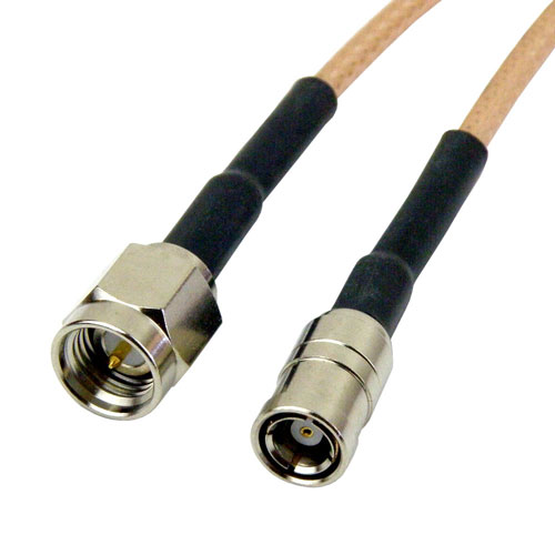 SMB Male to SMA Male Cable RG-316 Coax in 6 Inch Fairview Microwave SCB15236-06