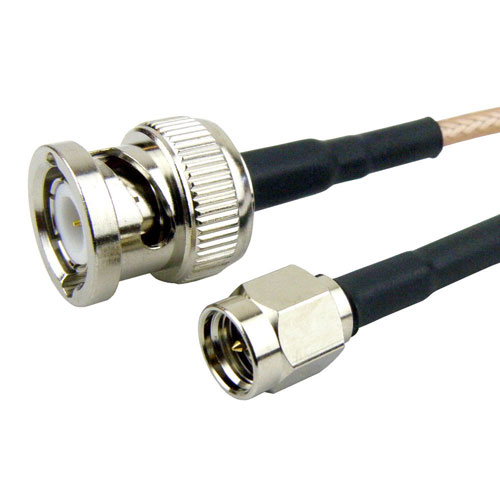 BNC Male to SMA Male Cable RG316-DS Coax Fairview Microwave SCB15433