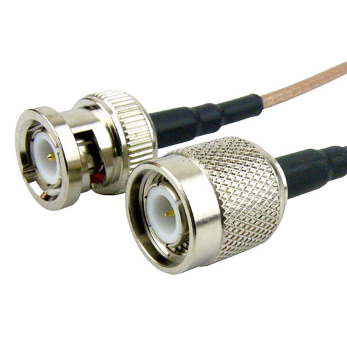 BNC Male to TNC Male Cable RG-316 Coax in 60 Inch Fairview Microwave SCB15524-60