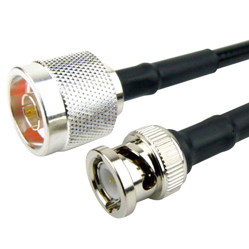 BNC Male to N Male Cable LMR-240 Coax in 360 Inch Fairview Microwave SCB15558-360