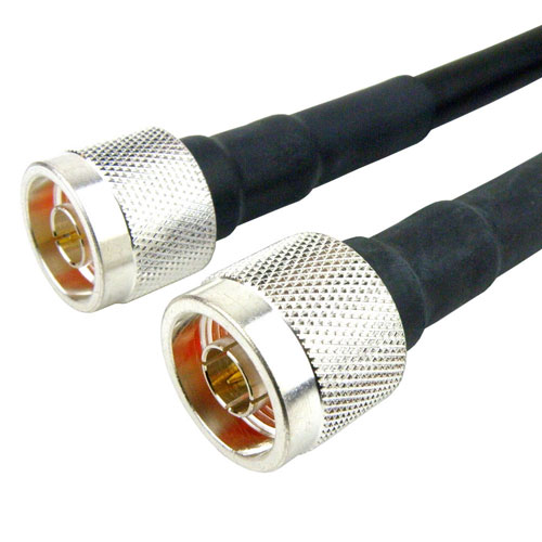 N Male to N Male Cable LMR-400 Coax in 18 Inch Fairview Microwave SCB15580-18