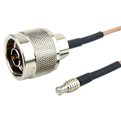 N Male to SMP Male Cable LMR-200 Coax Fairview Microwave SCB15598