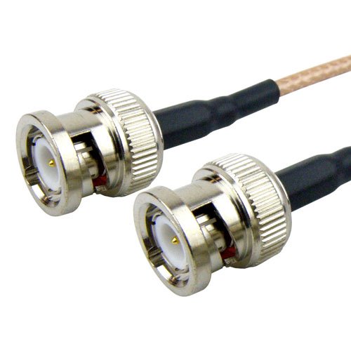 BNC Male to BNC Male Cable RG316-DS Coax in 24 Inch Fairview Microwave SCB18181-24