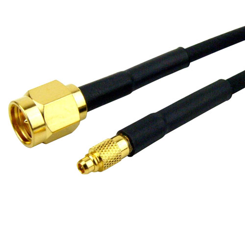 SMA Male to MMCX Male Cable RG-174 Coax in 24 Inch Fairview Microwave SCB18842-24