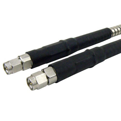 SMA Male to SMA Male Cable Armored 0.32 Coax in 24 Inch Fairview Microwave SCE18010101-24