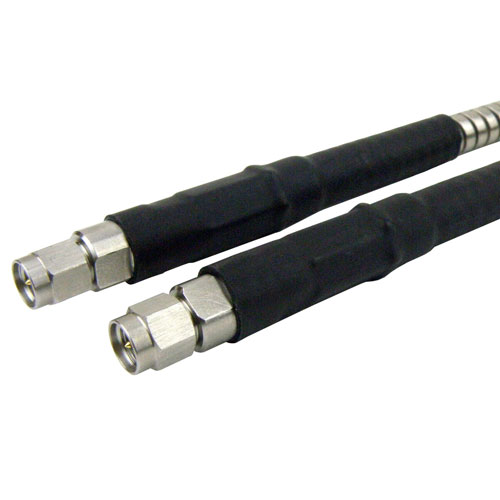 SMA Male to SMA Male Cable Armored 0.32 Coax Fairview Microwave SCE18010101