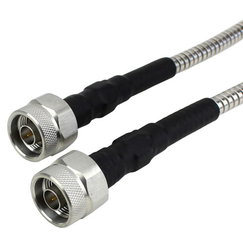 N Male to N Male Cable Armored 0.32 Coax in 60 Inch Fairview Microwave SCE18010505-60