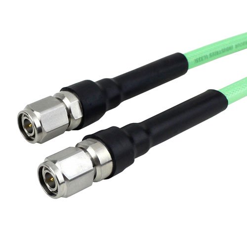 Low Loss TNC Male to TNC Male Cable LL142 Coax in 24 Inch with LF Solder Fairview Microwave SCE18110303-24