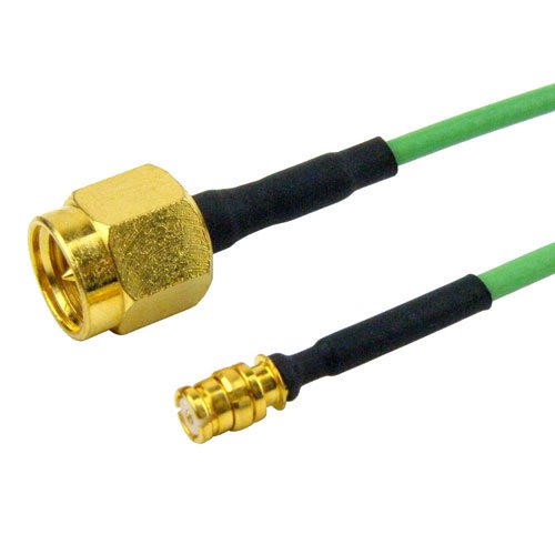 SMP Female to SMA Male Cable HF047 Coax in 4 Inch Fairview Microwave SCF34047-04