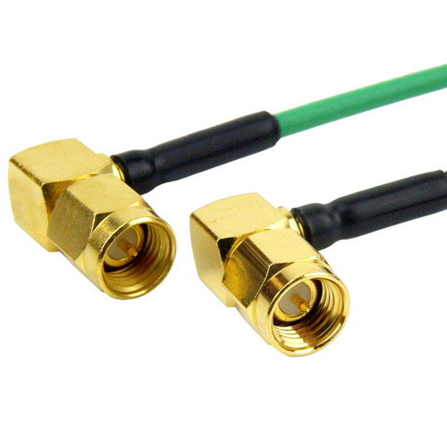 RA SMA Male to RA SMA Male Cable HF086 Coax in 6 Inch Fairview Microwave SCF63086-06