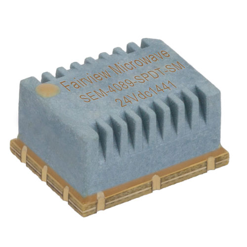 SPDT Latching DC to 3 GHz Electro-Mechanical Relay Switch, Hot Switching, up to 400W, 24V, SMT Fairview Microwave SEMS-4089-SPDT-SM