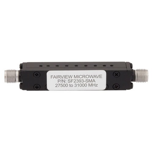 Bandpass Cavity Filter Operating From 27.5 GHz to 31 GHz With SMA Female Connectors Fairview Microwave SF2393-SMA