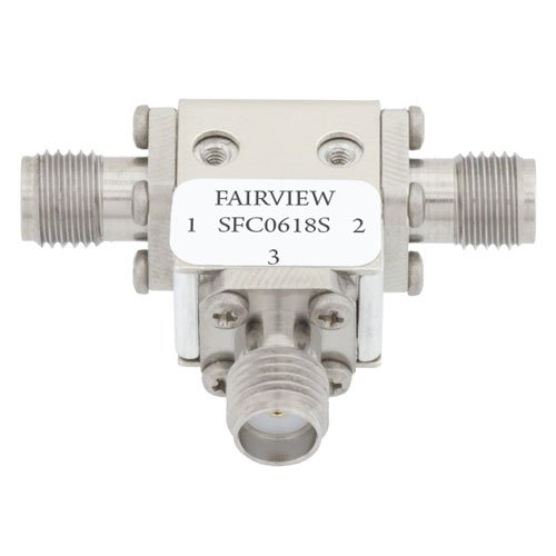 Circulator SMA Female with 14 dB Isolation from 6 GHz to 18 GHz Rated to 10 Watts Fairview Microwave SFC0618S