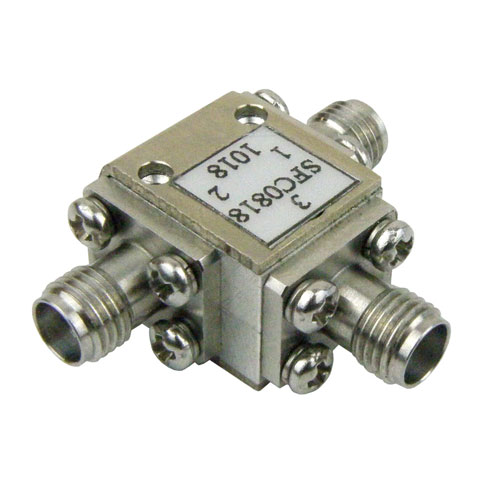 Circulator SMA Female With 13 dB Isolation From 8 GHz to 18 GHz Rated to 10 Watts Fairview Microwave SFC0818