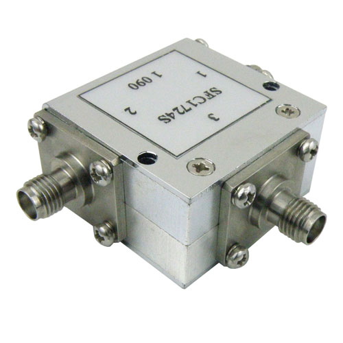 Circulator SMA Female With 17 dB Isolation From 1.7 GHz to 2.4 GHz Rated to 10 Watts Fairview Microwave SFC1724S