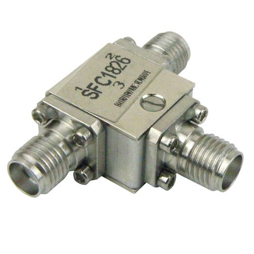 Circulator SMA Female With 17 dB Isolation From 18 GHz to 26.5 GHz Rated to 25 Watts Fairview Microwave SFC1826