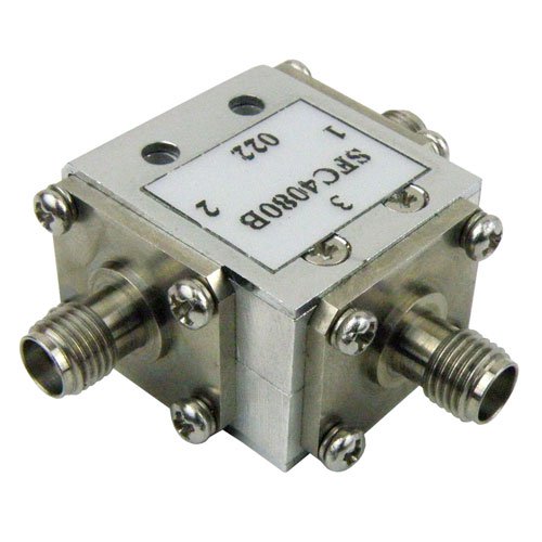 Circulator SMA Female With 17 dB Isolation From 4 GHz to 8 GHz Rated to 10 Watts Fairview Microwave SFC4080B