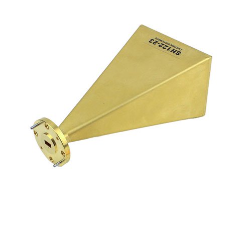 WR-22 Standard Waveguide Horn With UG-383/U Round Cover Flange and 23 dB Typical Gain Operating From 33 GHz to 50 GHz Frequency Range Fairview Microwave SH122-23