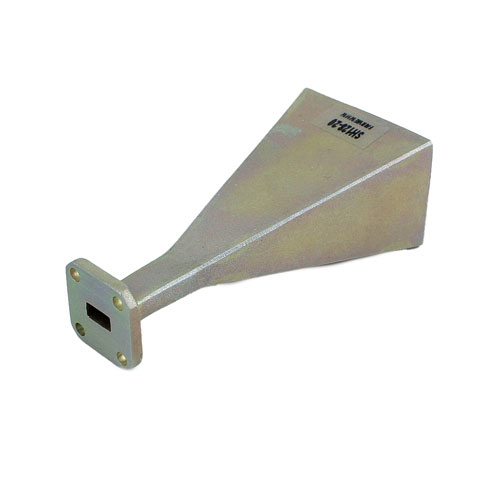 WR-28 Standard Waveguide Horn With UG-599/U Square Cover Flange and 20 dBi Nominal Gain Operating From 26.5 GHz to 40 GHz Frequency Range Fairview Microwave SH128-20