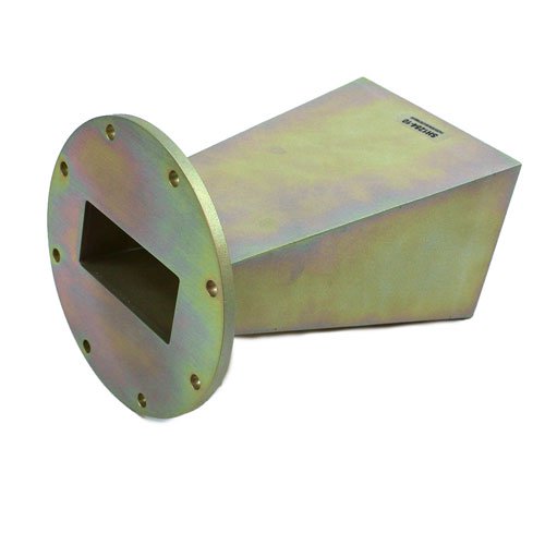 WR-284 Standard Waveguide Horn With UG-584/U Round Cover Flange and 10 dB Nominal Gain Operating From 2.6 GHz to 3.95 GHz Frequency Range Fairview Microwave SH1284-10