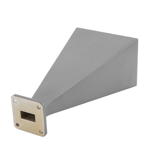 Standard Gain Horn Waveguide Antenna, WR-62, 12.4 GHz to 18 GHz, Square Cover Flange, 20 dBi Nominal Gain Fairview Microwave SH162-20