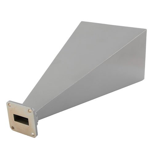 Standard Gain Horn Waveguide Antenna, WR-90, 8.2 GHz to 12.4 GHz, UG-135/U Square Cover Flange, 20 dBi Nominal Gain Fairview Microwave SH190-20