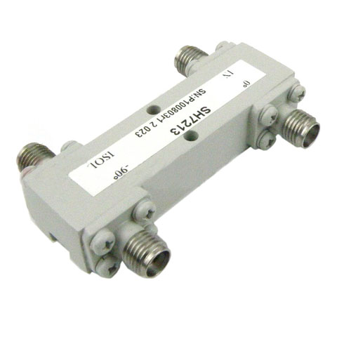 SMA 90 Degree Hybrid Coupler From 1 GHz to 2 GHz Rated To 50 Watts Fairview Microwave SH7213