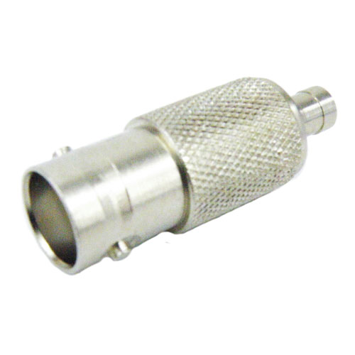 SSMB Male (Plug) to BNC Female (Jack) Adapter, Nickel Plated Brass Body, 1.3 VSWR Fairview Microwave SM2081