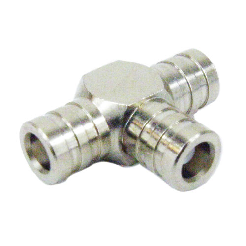 MCX T Adapter Female (Jack)-Female (Jack)-Female (Jack), Nickel Plated Brass Body, High temp, 2 VSWR Fairview Microwave SM2251