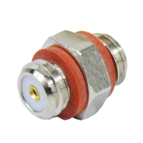 10-32 Female (Jack) to 10-32 Female (Jack) Adapter, Nickel Plated Brass Body, 1.2 VSWR Fairview Microwave SM2389