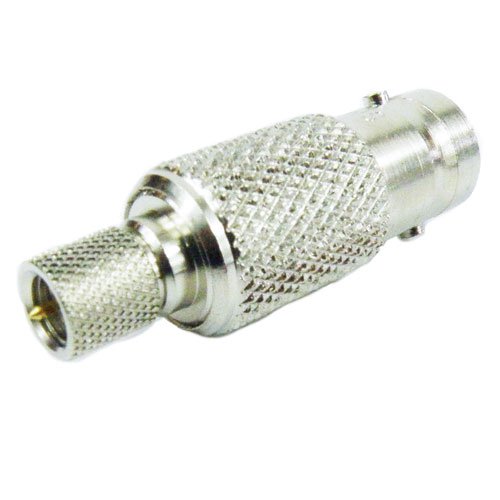 10-32 Male (plug) to BNC Female (Jack) Adapter, Nickel Plated Brass Body, High Temp, 1.2 VSWR Fairview Microwave SM2407