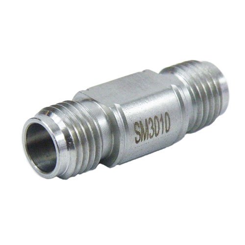 2.4mm Female (Jack) to 2.4mm Female (Jack) Adapter, Passivated Stainless Steel Body, 1.4 VSWR Fairview Microwave SM3010