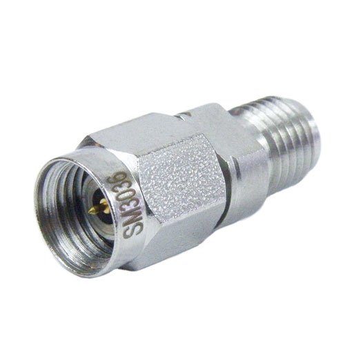 SMA Female (Jack) to 2.4mm Male (plug) Adapter, 1.2 VSWR Fairview Microwave SM3036