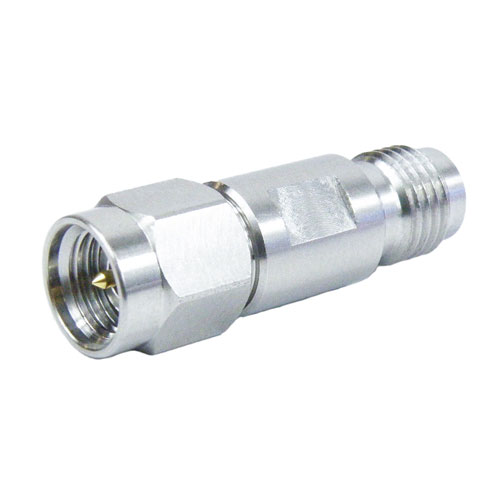 2.92mm Male (Plug) to 2.4mm Female (Jack) Adapter, Passivated Stainless Steel Body, 1.3 VSWR Fairview Microwave SM3186