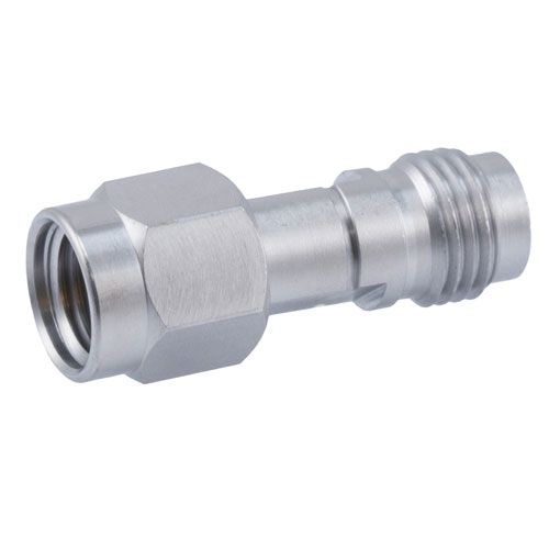 2.92mm Male (Plug) to 2.4mm Female (Jack) Adapter, Passivated Stainless Steel Body, High Temp, 1.2 VSWR Fairview Microwave SM3187