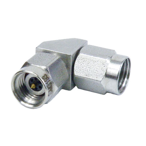 RA 2.92mm Male (Plug) to 2.4mm Male (Plug) Adapter, Passivated Stainless Steel Body, 1.3 VSWR Fairview Microwave SM3193