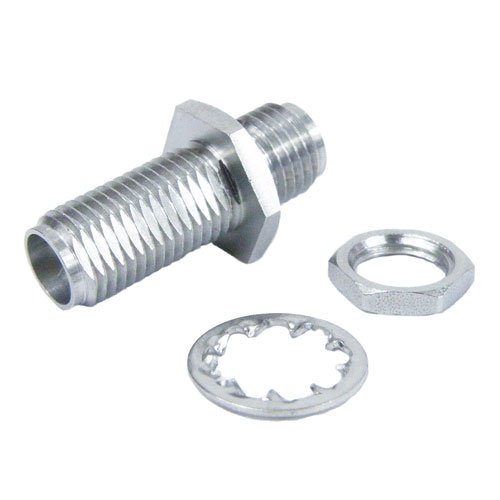 2.92mm Female (Jack) to 2.92mm Female (Jack) Bulkhead Adapter, Passivated Stainless Steel Body, 1.25 VSWR Fairview Microwave SM3223