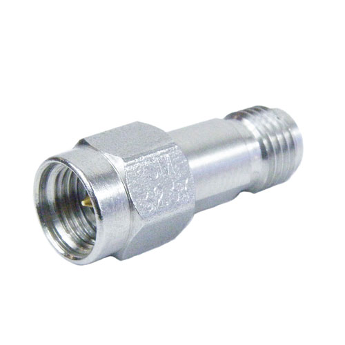 2.92mm Male (Plug) to 2.92mm Female (Jack) Adapter, Passivated Stainless Steel Body, High Temp, 1.25 VSWR Fairview Microwave SM3237