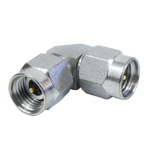 RA 2.92mm Male (Plug) to 2.92mm Male (Plug) Adapter, Passivated Stainless Steel Body, 1.3 VSWR Fairview Microwave SM3247