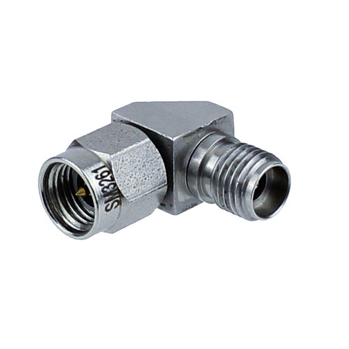 RA 2.92mm Female (Jack) to 3.5mm Male (Plug) Adapter, Passivated Stainless Steel Body, 1.3 VSWR Fairview Microwave SM3261