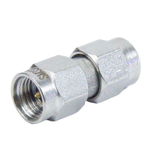 3.5mm Male (Plug) to 2.92mm Male (Plug) Adapter, Passivated Stainless Steel Body, 1.25 VSWR Fairview Microwave SM3376