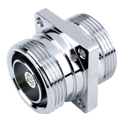 7/16 DIN Female (Jack) to 7/16 DIN Female (Jack) 4 Hole Flange Adapter, 1.15 VSWR Fairview Microwave SM3388