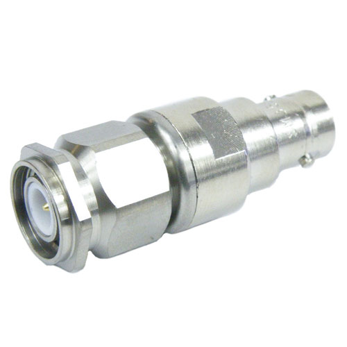 TNC Male (Plug) to BNC Female (Jack) Adapter, Passivated Stainless Steel Body, High Temp, 1.25 VSWR Fairview Microwave SM3552